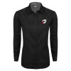 Thumbnail image for  Womens Black Twill Button Down Long Sleeve 