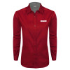 Thumbnail image for  Womens Red Twill Button Down Long Sleeve 