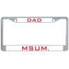 Thumbnail image for  Dad Metal License Plate Frame in Chrome