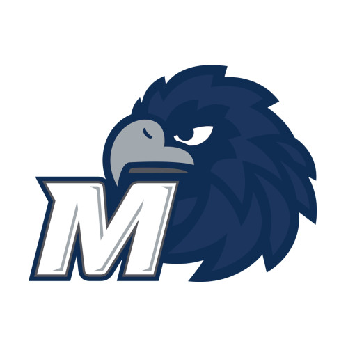 Medium Decal - Monmouth M with Hawk Head