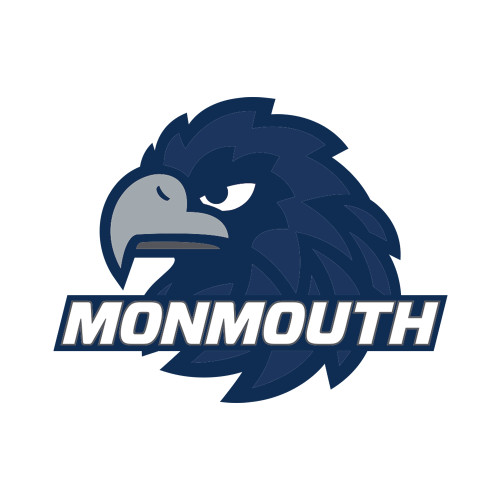  Extra Small Decal - Monmouth Wordmark with Hawk Head