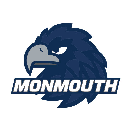  Small Decal - Monmouth Wordmark with Hawk Head