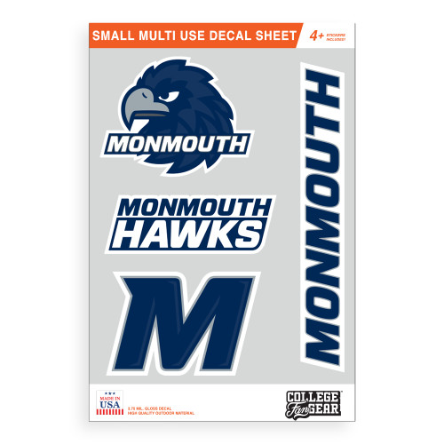  Small Multi Use Decal Sheet - Monmouth University Small Sticker Sheet