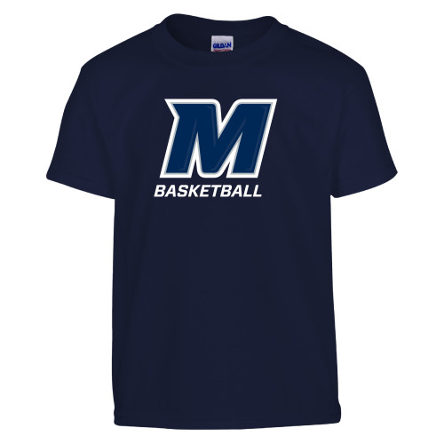  Youth Navy T Shirt - Monmouth Basketball
