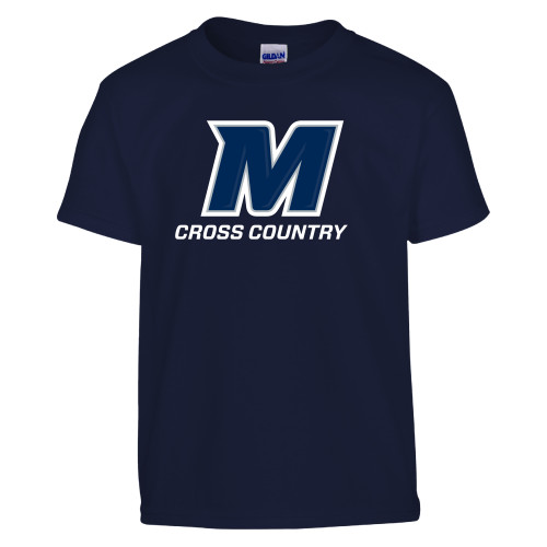  Youth Navy T Shirt - Monmouth Cross Country