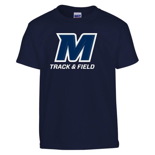  Youth Navy T Shirt - Monmouth Track & Field