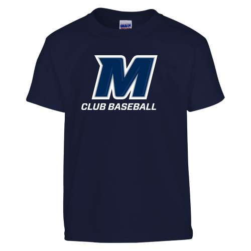  Youth Navy T Shirt - Monmouth Clun Baseball