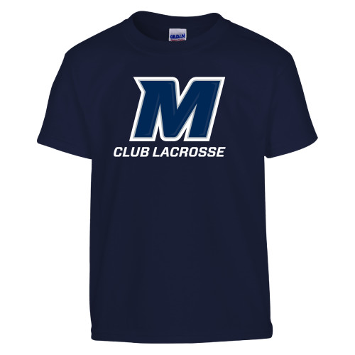  Youth Navy T Shirt - Monmouth Club Lacrosse