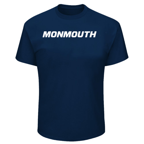  Tall Navy T Shirt - Monmouth Wordmark