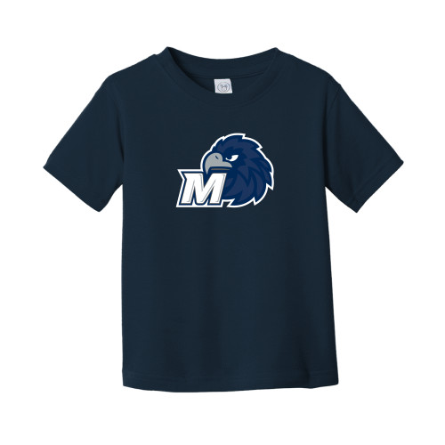  Toddler Navy T Shirt - Monmouth M with Hawk Head