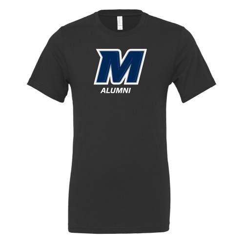  Bella + Canvas Black Jersey Cotton T Shirt - Monmouth Alumni