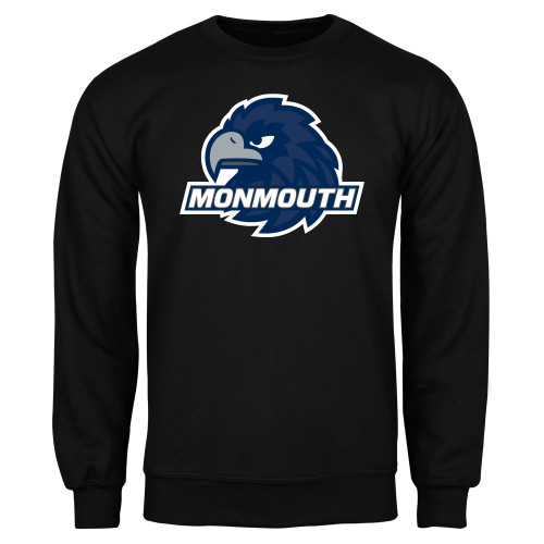  Black Fleece Crew - Monmouth Wordmark with Hawk Head