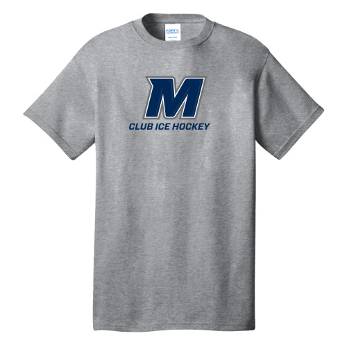  Extended Athletic Heather T Shirt - Monmouth Club Ice Hockey