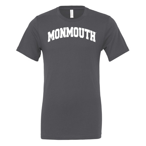  Bella + Canvas Asphalt Jersey Cotton T Shirt - Monmouth Collegiate Arch