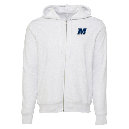  Bella + Canvas Ash Grey Full Zip Hood - Monmouth M