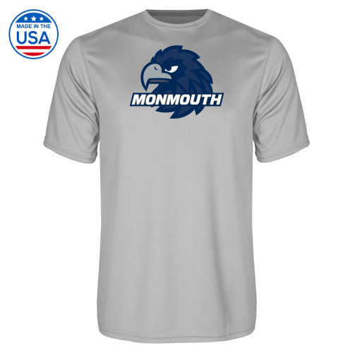  Platinum Performance Tee - Monmouth Wordmark with Hawk Head