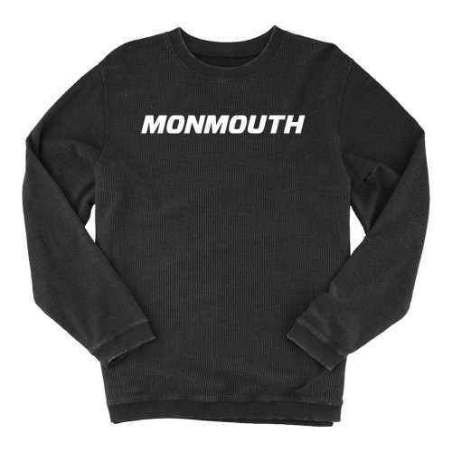  Boxercraft Womens Black Corded Crew - Monmouth Wordmark