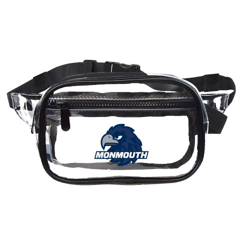  Clear Fanny Pack - Monmouth Wordmark with Hawk Head