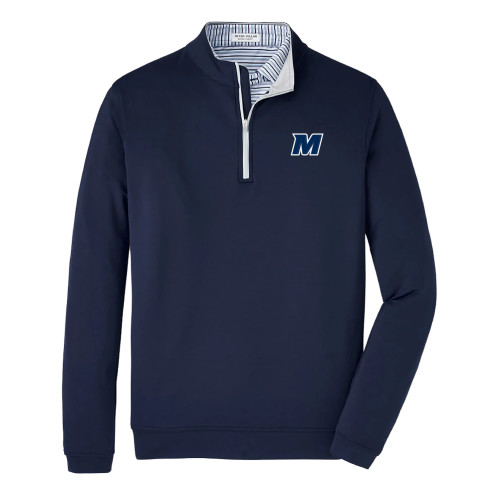  Peter Millar Navy Perth Performance 1/4 Zip - Monmouth M