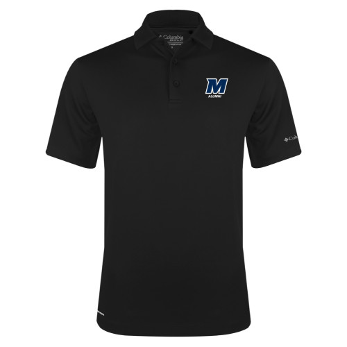  Columbia Black Omni Wick Drive Polo - Monmouth Alumni