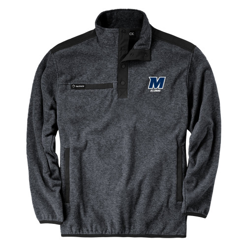  DRI DUCK Charcoal Ranger Mens Fleece Pullover - Monmouth Alumni