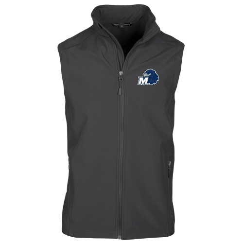  Charcoal Softshell Core Vest - Monmouth M with Hawk Head