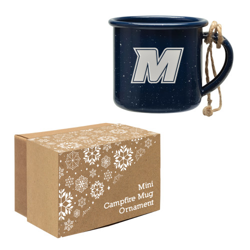  Navy Mini Campfire Mug Ornament - Monmouth MEngraved
