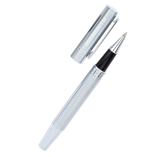  Bettoni Messina Silver Rollerball Pen - Monmouth Wordmark Engraved