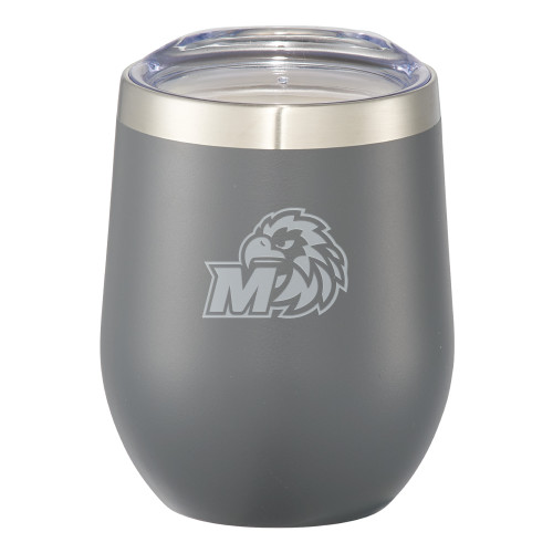  Corzo Vacuum Insulated Charcoal Cup 12oz - Monmouth M with Hawk HeadEngraved
