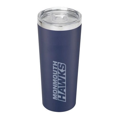  Thor Vacuum Insulated Navy Tumbler 22oz - Monmouth Hawks Stacked Engraved