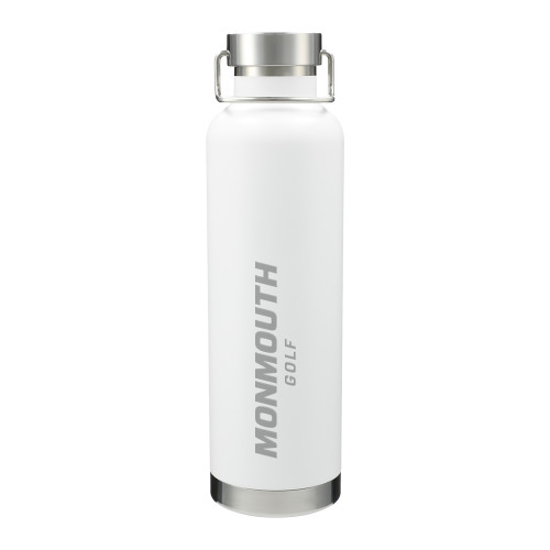  Thor Copper Vacuum Insulated White Bottle 32oz - Monmouth Wordmark GolfEngraved