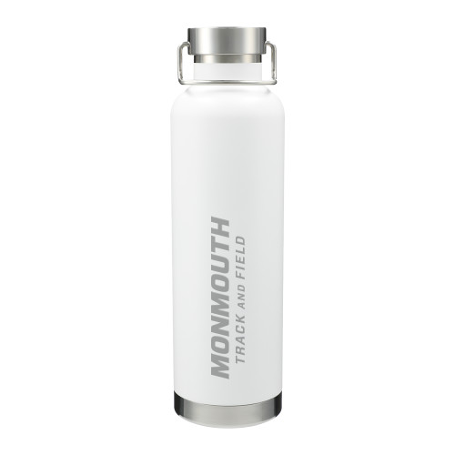  Thor Copper Vacuum Insulated White Bottle 32oz - Monmouth Wordmark Track and FieldEngraved