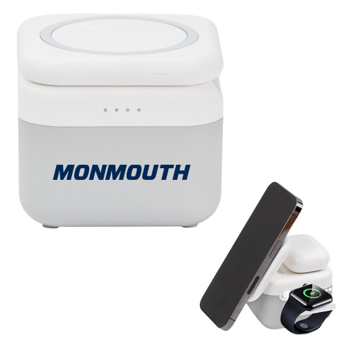  3 in 1 Mag Max Modularized Wireless Charger - Monmouth Wordmark