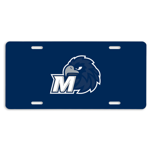  License Plate - Monmouth M with Hawk Head