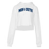 Thumbnail image for  Bella + Canvas Womens White Cropped Fleece Hood