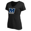 Thumbnail image for  Womens Plus Black V Neck T Shirt