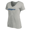 Thumbnail image for  Womens Plus Heather Grey V Neck T Shirt