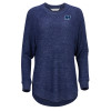 Thumbnail image for  Boxercraft Womens Navy Heather Cuddle Oversized Crew