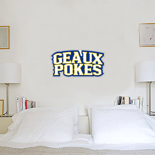  2 ft x 2 ft Fan WallSkinz - Geaux Pokes Stacked