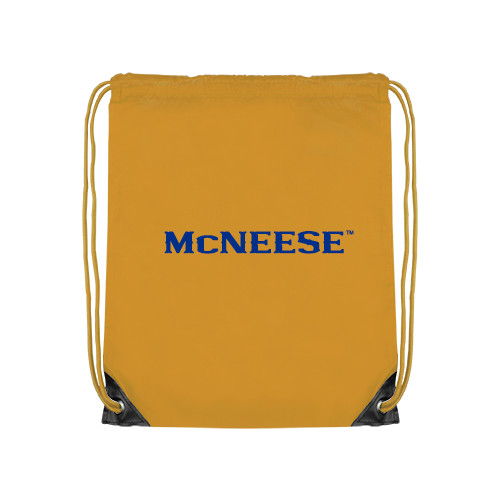  Gold Drawstring Backpack - McNeese