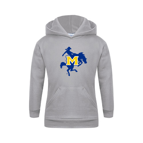  Youth Grey Fleece Hood - Primary Mark
