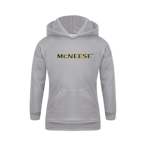  Youth Grey Fleece Hood - McNeese
