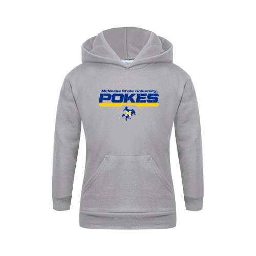  Youth Grey Fleece Hood - Pokes Bar Design