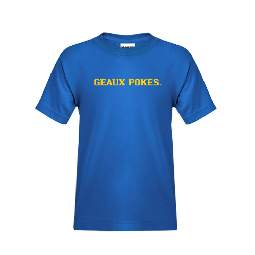  Youth Royal T Shirt - Geaux Pokes Flat