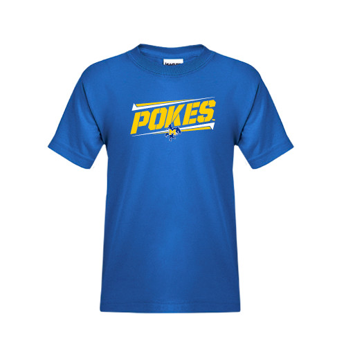  Youth Royal T Shirt - Pokes Fancy Lines Design
