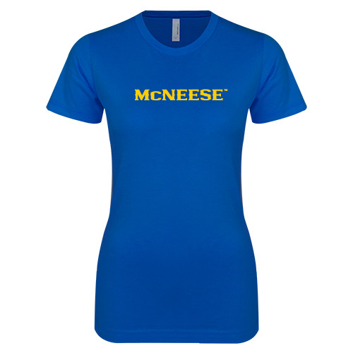  Next Level Womens Royal Boyfriend Tee - McNeese