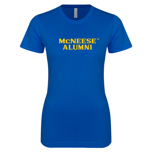  Next Level Womens Royal Boyfriend Tee - Alumni
