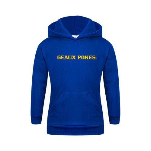  Youth Royal Fleece Hoodie - Geaux Pokes Flat