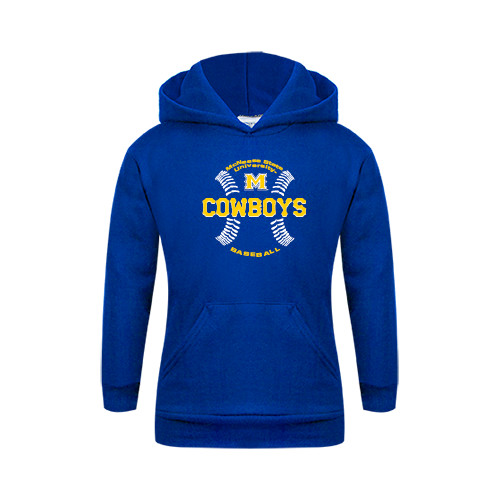  Youth Royal Fleece Hoodie - Baseball Seams Design