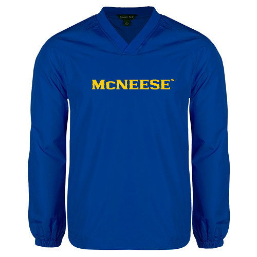  Royal V Neck Raglan Windshirt - McNeese